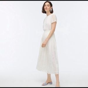 NWT J Crew Midi length chiffon dress